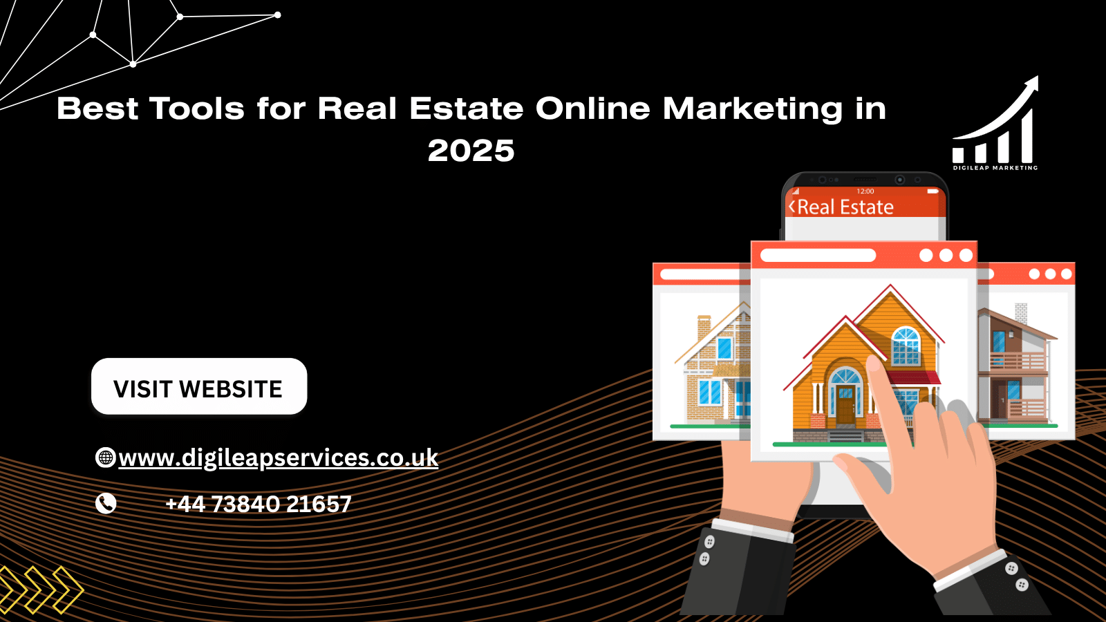 real estate agent using AI tools for online marketing in 2025